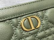 Dior Caro Pouch Calfskin Green 19x14x3cm - 2