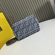 Fendi Roll Mini Light Blue Bag 15.5x13x11cm - 5