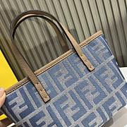 Fendi Roll Mini Light Blue Bag 15.5x13x11cm - 2