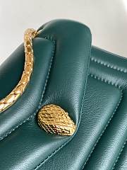 Bvlgari Serpenti Bag Calfskin Green 22.5x15x7cm - 6