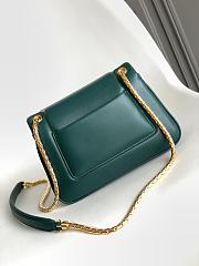 Bvlgari Serpenti Bag Calfskin Green 22.5x15x7cm - 4