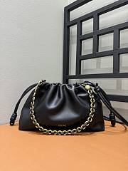 Loewe Flamenco Purse Bag Mellow Black Lambskin 30x20x10.5cm - 1