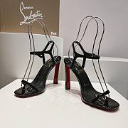 Christian Louboutin Condora 85mm Black Patent Sandals - 4