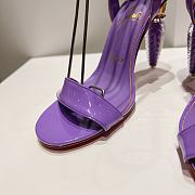 Christian Louboutin Lipgloss Queen Patent Purple Sandals 100 - 2