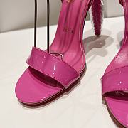 Christian Louboutin Lipgloss Queen Patent Pink Sandals 100 - 5