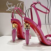 Christian Louboutin Lipgloss Queen Patent Pink Sandals 100 - 2