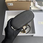 Dior Caro Mini Vanity Case Black 16.5 x 10 x 9.5 cm - 6