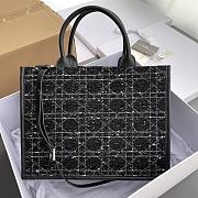 Dior Medium Book Tote Black Bag 36x27.5x16.5cm - 3