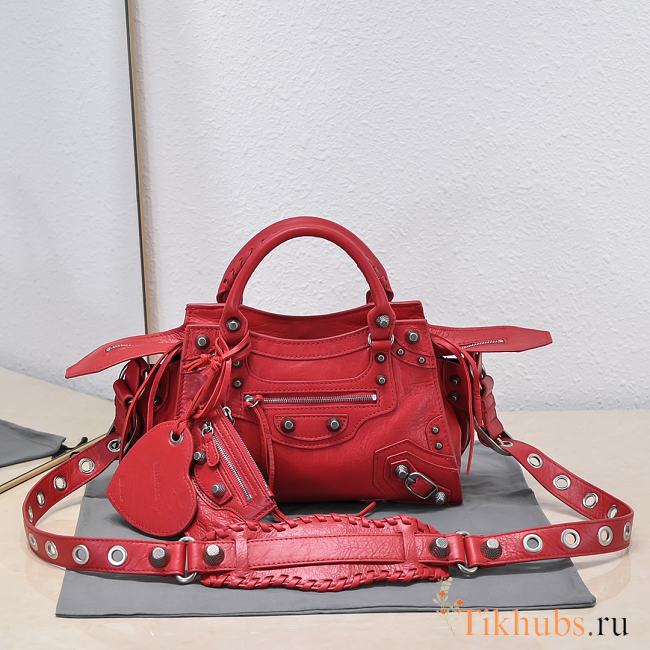 Balenciaga Neo Cagole XS Red Handbag 26x13x18cm - 1