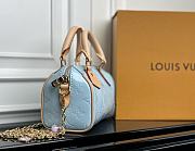 Louis Vuitton LV Nano Speedy Bag Blue 16 x 10 x 7.5 cm - 3