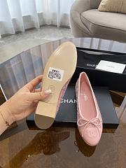 Chanel Ballerina Tweed Pink Flat - 3