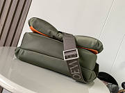 Loewe Puffer Goya Messenger Nylon Khaki Green 30x20.5x10cm - 4