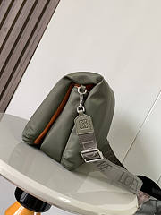 Loewe Puffer Goya Messenger Nylon Khaki Green 30x20.5x10cm - 3