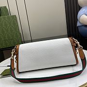 Gucci Luce Small Shoulder Bag White Canvas 27.5x12.5x6.5cm - 3