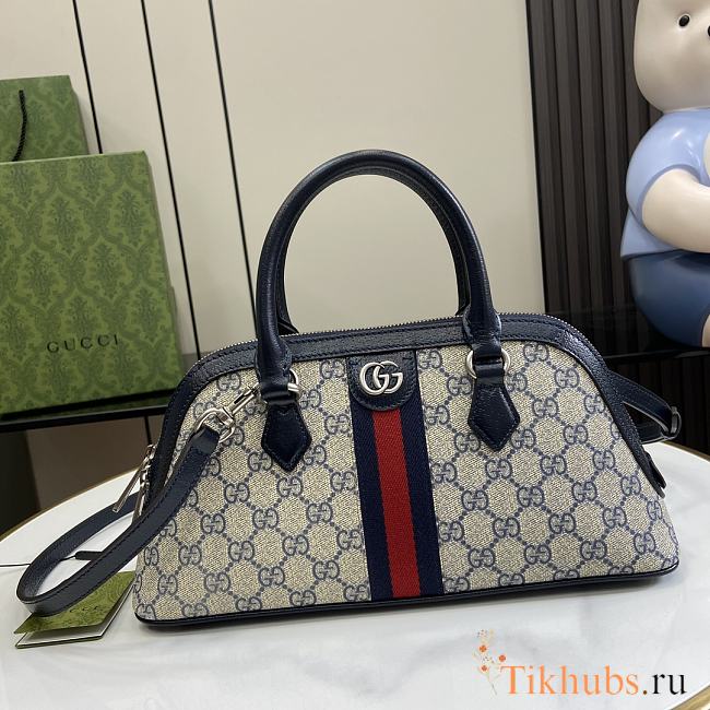 Gucci Ophidia Small Top Handle Bag Blue 31.5x16.5x8cm - 1