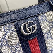 Gucci Ophidia Small Top Handle Bag Blue 31.5x16.5x8cm - 3