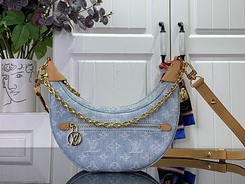 Louis Vuitton LV Loop Sky Blue Denim 23 x 13 x 6 cm