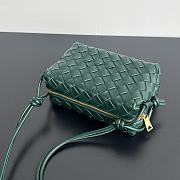 Bottega Veneta Mini Loop Camera Bag Dark Green 17x10x6cm - 5