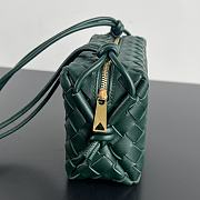 Bottega Veneta Mini Loop Camera Bag Dark Green 17x10x6cm - 4