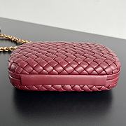 Bottega Veneta Knot With Chain Red Bag 19x11.5x5cm - 3