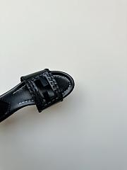 Fendi Baguette Black Slides - 4