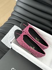 Chanel Ballerina Tweed Flat Pink - 4