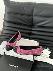 Chanel Ballerina Tweed Flat Pink - 2