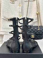 Chanel Black Leather Sandal - 2