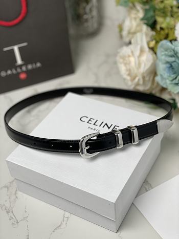 Celine Black Belt 1.8cm