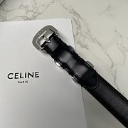 Celine Black Belt 1.8cm - 3