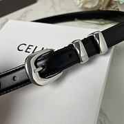 Celine Black Belt 1.8cm - 2