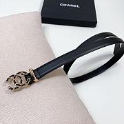 Chanel Black Gold Belt 2cm 02 - 1