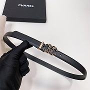 Chanel Black Gold Belt 2cm 02 - 4