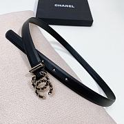 Chanel Black Gold Belt 2cm 02 - 2