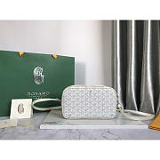 Goyard Cap Vert Crossbody Goyardine White 22x13x6.5cm - 2