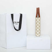 Celine Mini Vertical Cabas Triomphe Canvas 21x17x4cm - 5