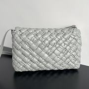 Bottega Veneta Rumple Messenger Bag Agate Grey 30x23x7.5cm - 3