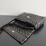 Bottega Veneta Rumple Messenger Bag Brown 30x23x7.5cm - 6