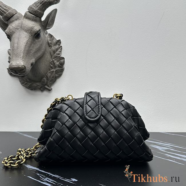 Bottega Veneta Black Lauren 1980 Clutch Black 31cm - 1