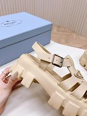 Prada Foam Rubber Sandals Beige - 4