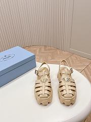 Prada Foam Rubber Sandals Beige - 2