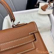 Hermes Kelly Togo Silver Brown 25cm - 6