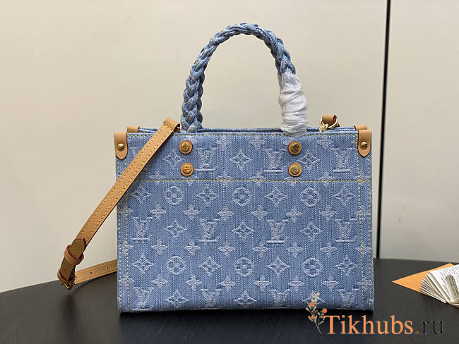 Louis Vuitton LV Let Go PM Sky Blue Denim 28 x 23 x 10.5 cm - 1