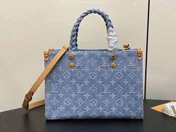 Louis Vuitton LV Let Go PM Sky Blue Denim 28 x 23 x 10.5 cm