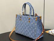 Louis Vuitton LV Let Go PM Sky Blue Denim 28 x 23 x 10.5 cm - 2