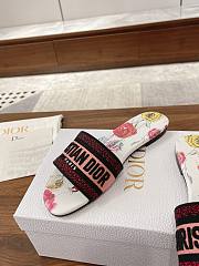 Dior Dway Slide White Multicolor Florilegio - 5