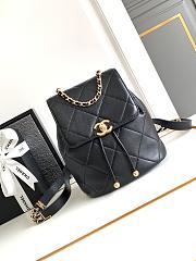 Chanel Backpack Black Lambskin Gold 26cm - 1