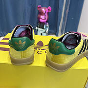 Gucci Adidas x Gucci Gazelle Yellow Velvet Green - 4