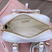 Miu Miu Arcadie Leather Bag White 23x10x8cm - 5