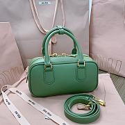 Miu Miu Arcadie Leather Bag Green 23x10x8cm - 3